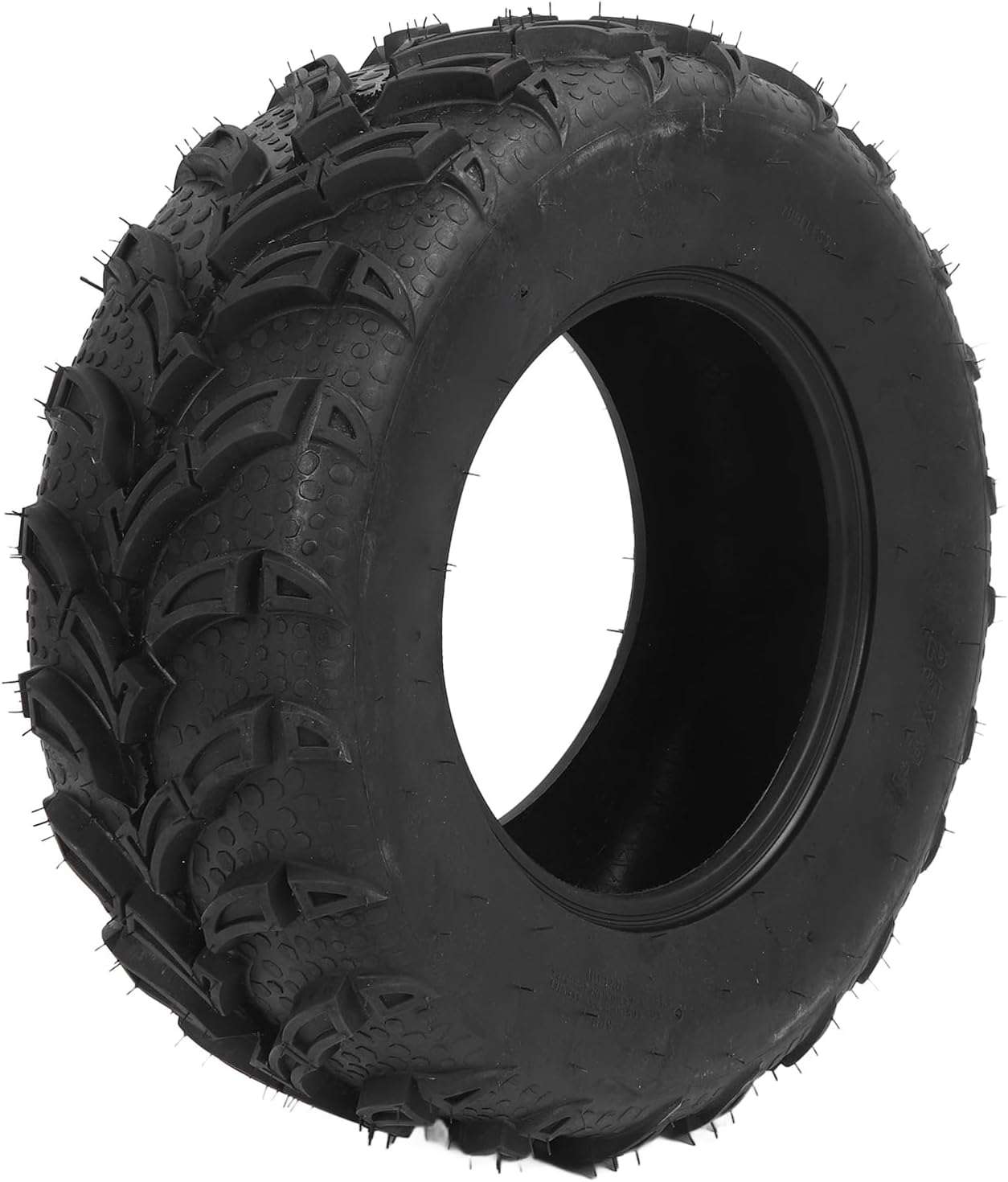 25x8 12 ATV UTV All Terrain Tubeless Tire 6 Ply Enhanced Traction Durable Rubber Off Road Wheel for Cart Go Kart Lawn Mower