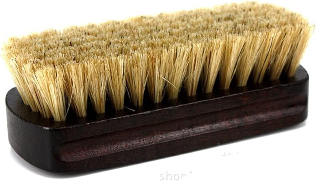 Cepillo for Zapatos, Cepillo for Botas, pulidor de Zapatos, Cepillo de cerdas, Mango de Madera, Herramienta de Limpieza del hogar, Cepillo de Limpieza de Accesorios(Schwarz)