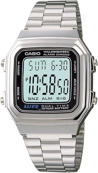 casio illuminator prata feminino