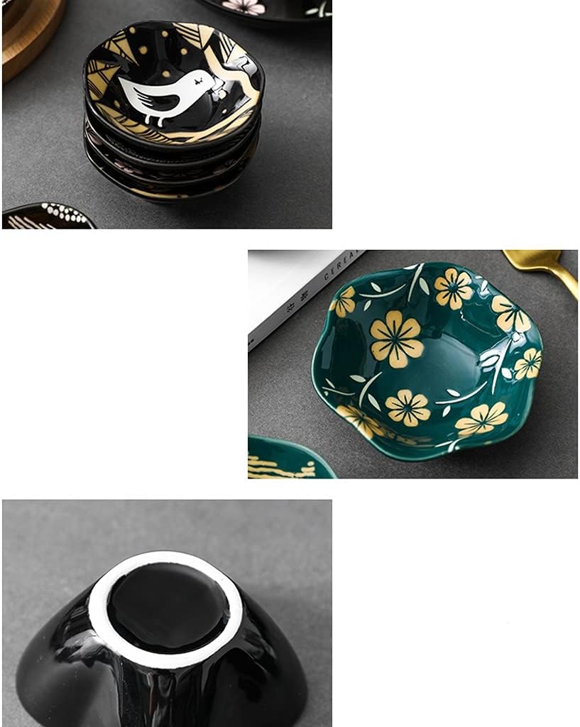 ディッピングボウル スナック スナックプレート グリーン スナックボウル セラミックケーキサラダボウル 家庭 キッチン レストランに