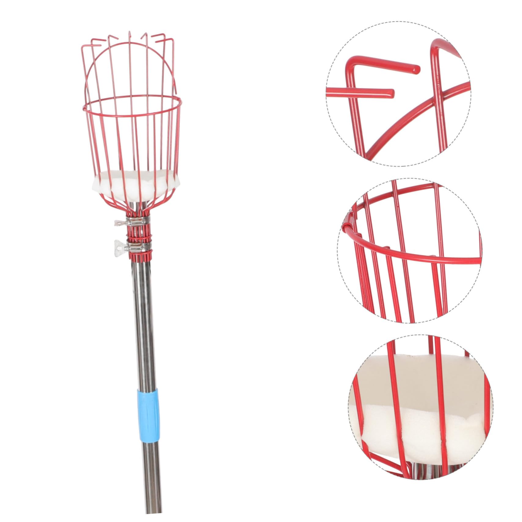 Cueilleur de Fruits Perche INOX 9 Sections, Argenté, 1 Set