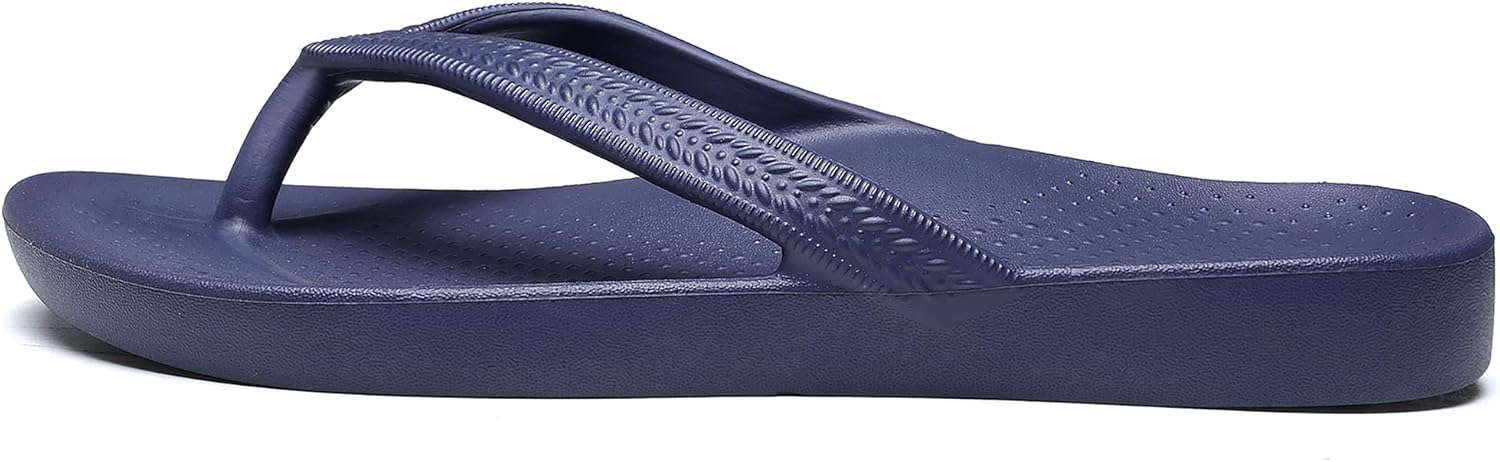 Arch Support Flip Flops for Women Comfortable Orthotic Sandals for Plantar Fasciitis Relief Ladies Thong Sandals Lightweight Soft Footbed Slides Slip Resistant Shower Shoes - Image 3