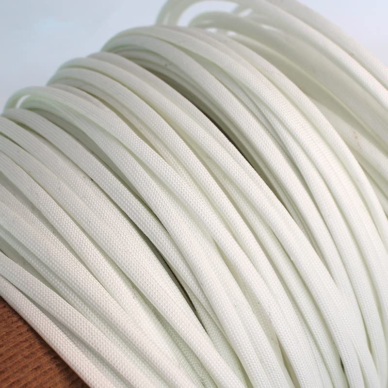 Guaina for cavi, guaina for cavi, guaina isolante in fibra chimica morbida intrecciata ad alta temperatura da 10 m, da 1 mm a 30 mm, tubo in fibra di vetro