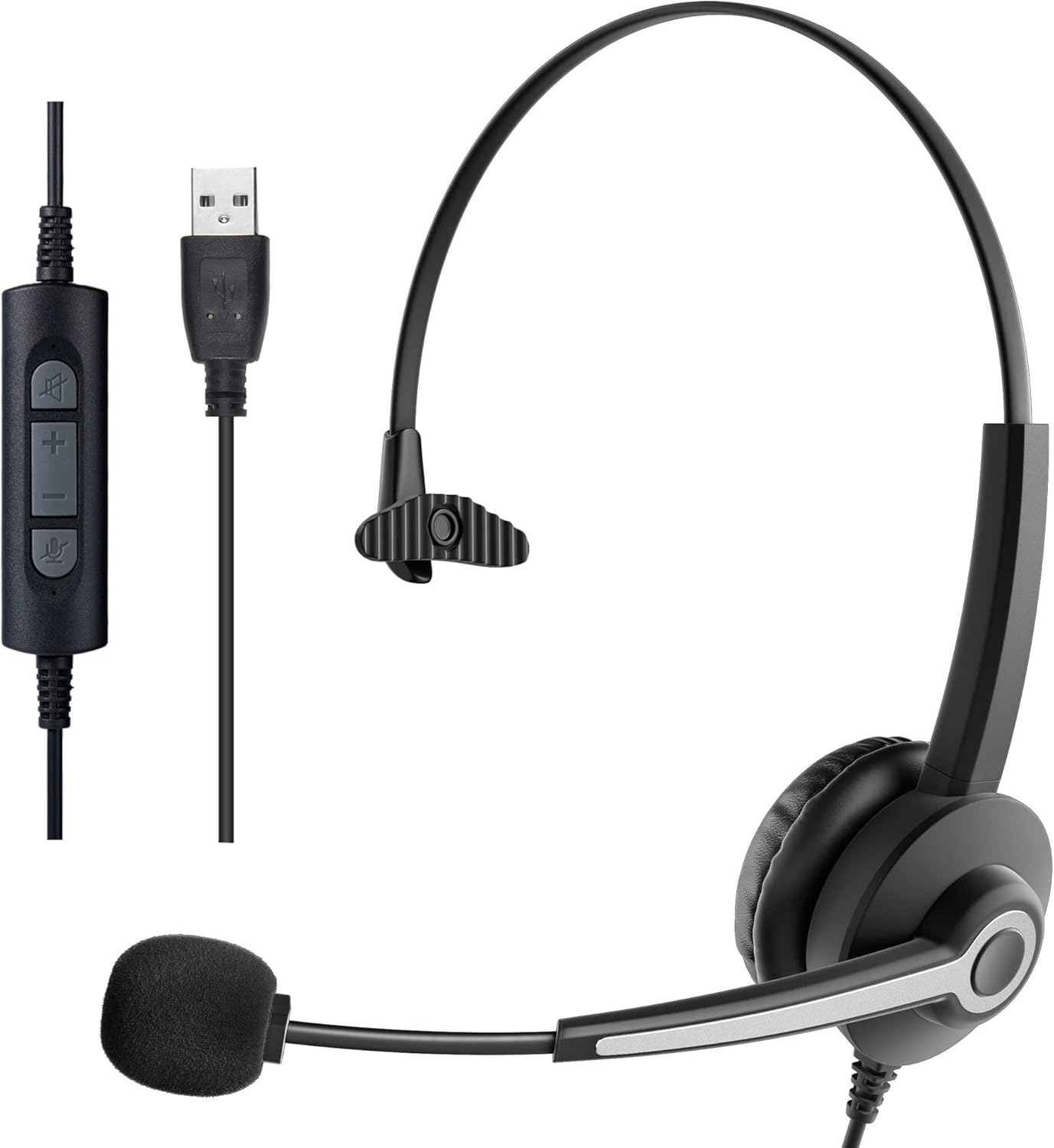 Voistek USB Headset with Microphone for PC,Noise Cancelling
