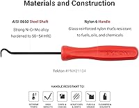 Vista 4 de TEKTON Juego de púas y ganchos puntiagudos (5 piezas) PNH90102 Hecho en Estados Unidos