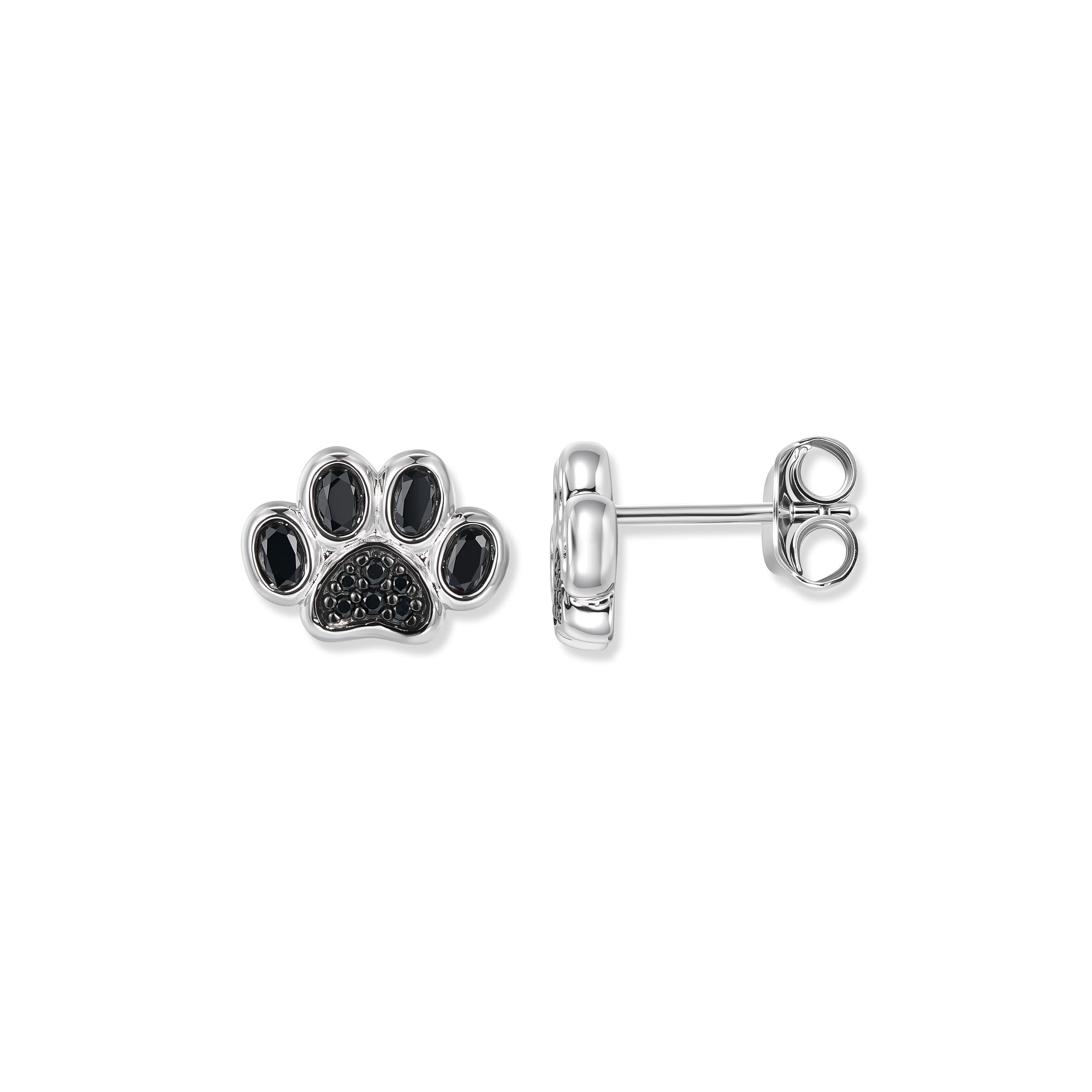 Seinerzeit FLORA & FAUNA Black Paw Pfoten Ohrringe