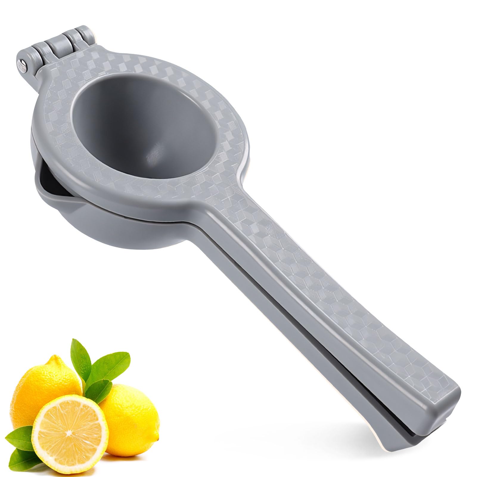Lemon Squeezer Manual Press, Easy to Use Lime Squeezer, Lemon Juicer Press Outdoor to Extracts Every Last Drop, Manual Juicer Suitable for Bars, Kitchens, Restaurants, Durable (GREY)