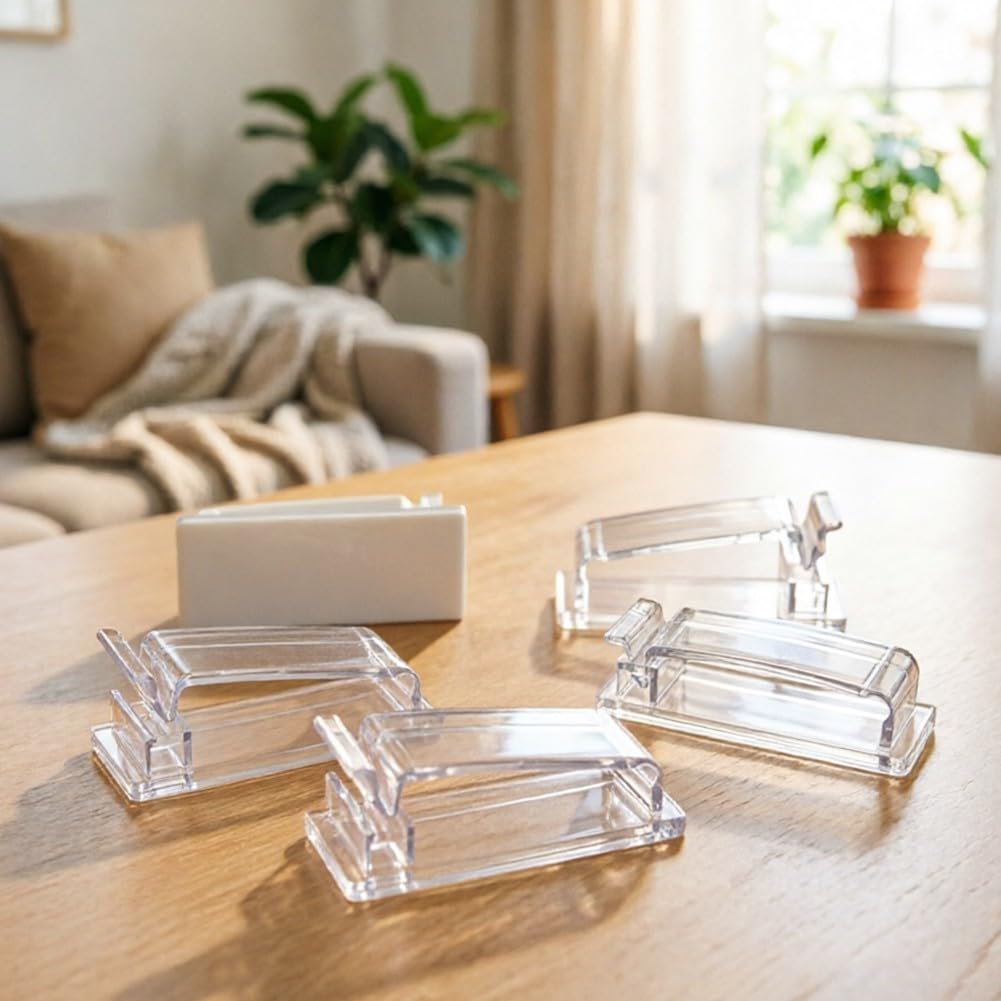 100pcs Organizador Cables, Clips Gestión Cabos Escritorio 100pcs(Transparent)