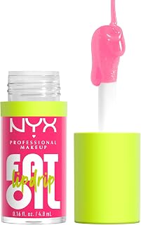NYX Fat Oil Lip Drip Missed Call Sheer Pink: Vegan Moisturizing Lip Oil Gloss, Non-Sticky Shine, 12HR Hydration