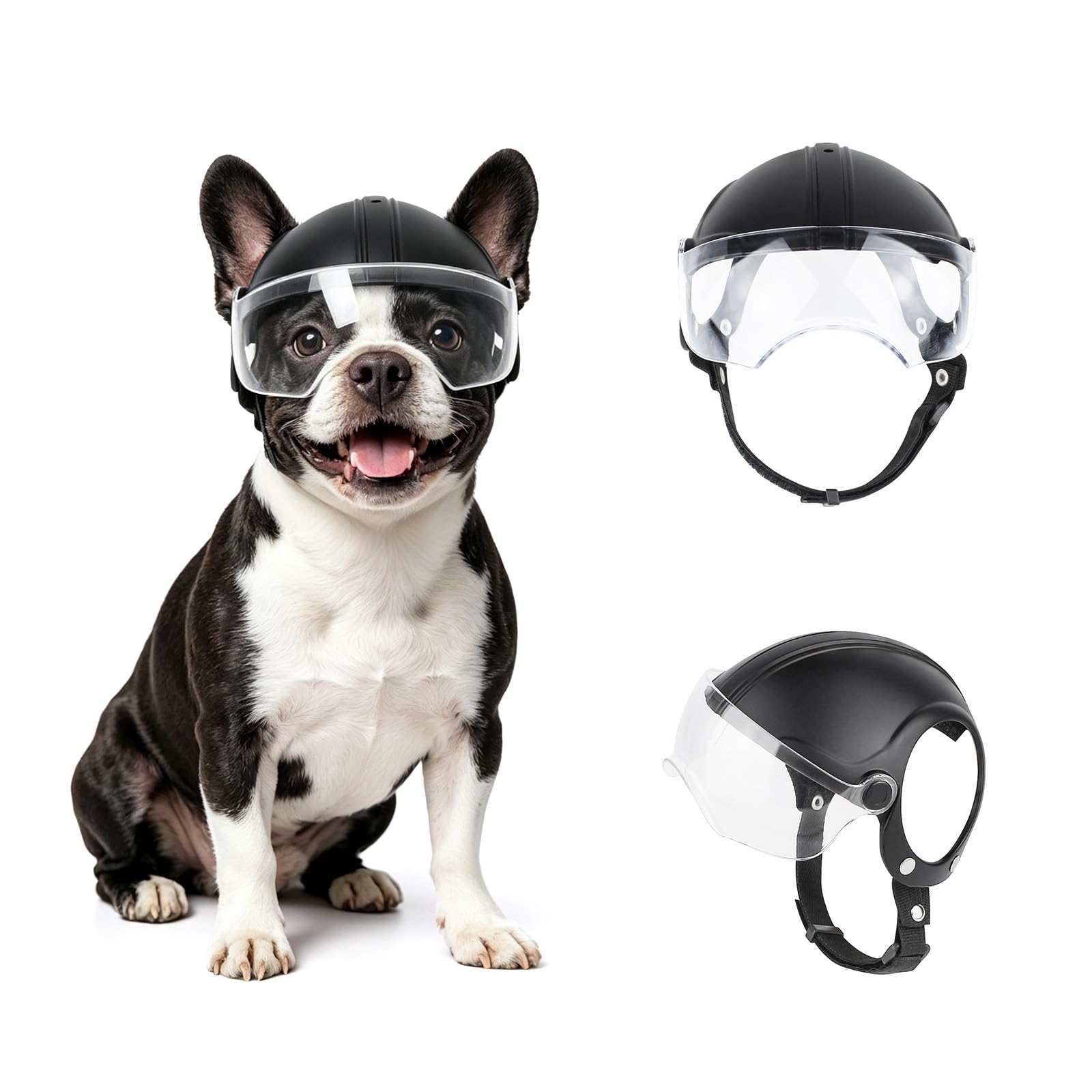 bike helmet with boston terrier Enjoying Dog Clear Lens and Ear Holes, Pet Motorcycle Helmet Dog Hats for 16.5-27.5lbs Small Dogs Cycling/Driving/Walking Automotive property:Harry Potter Contemporary business backpack, flap Color:Black Burnished Maple
