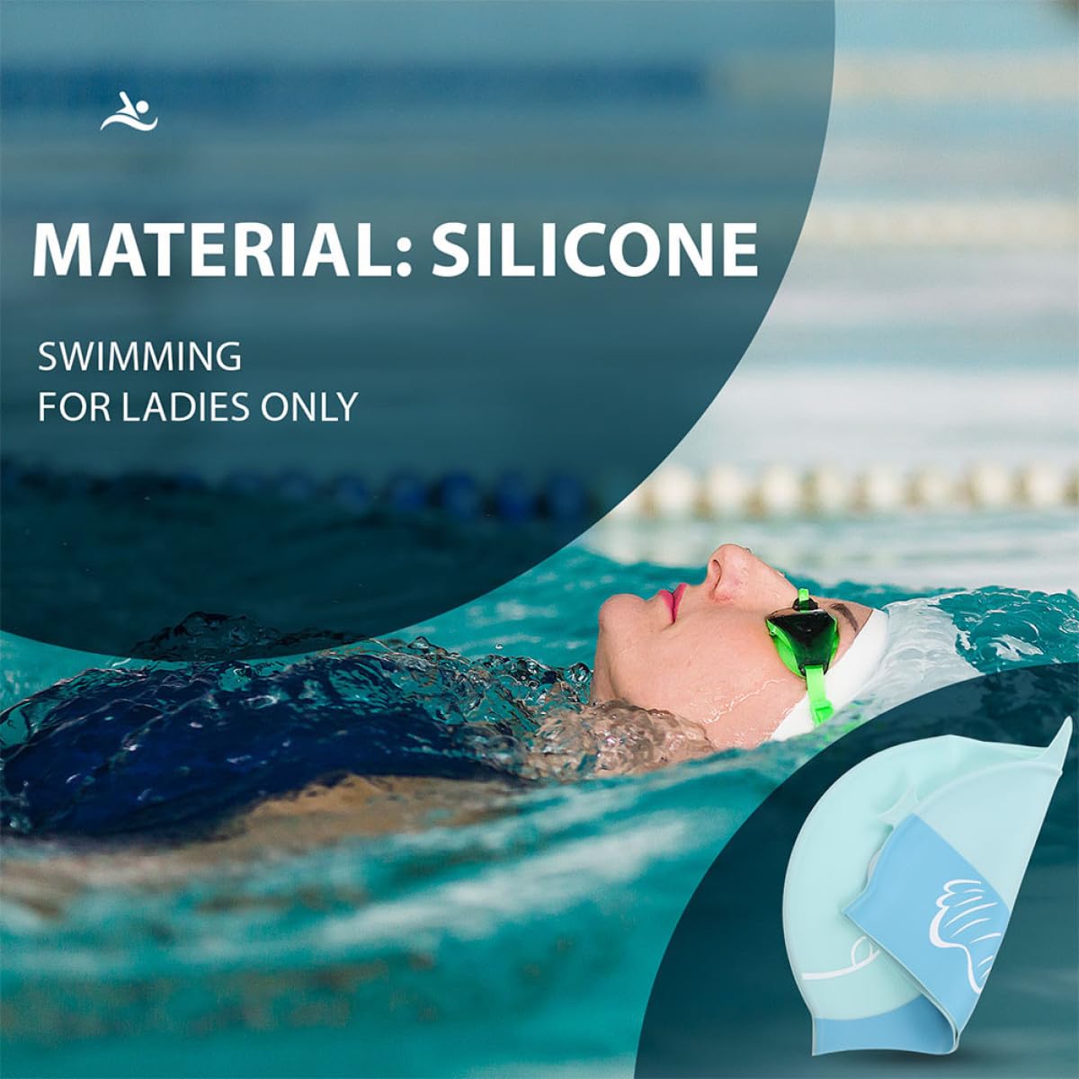 VANZACK 10pièces Bonnet De Natation Silicone pour Chapeaux De Bain Cartoon Étanches Et pour Moyen Moyen