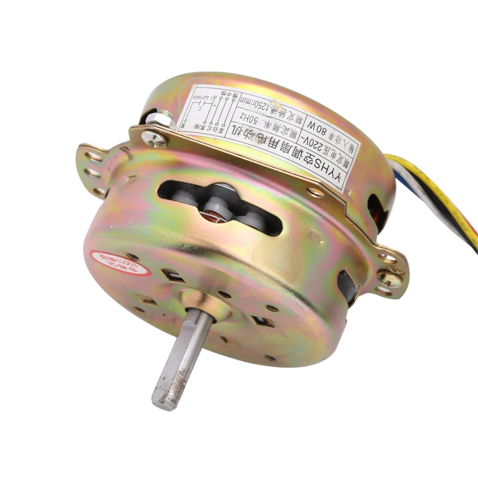 YYHS-60 1 szt. Akcesoria do 6-liniowego wentylatora elektrycznego, silnik 80 W, 220 V do klimatyzacji / wentylatora zimnego powietrza, przewód z czystej miedzi 220 V, skręt w prawo