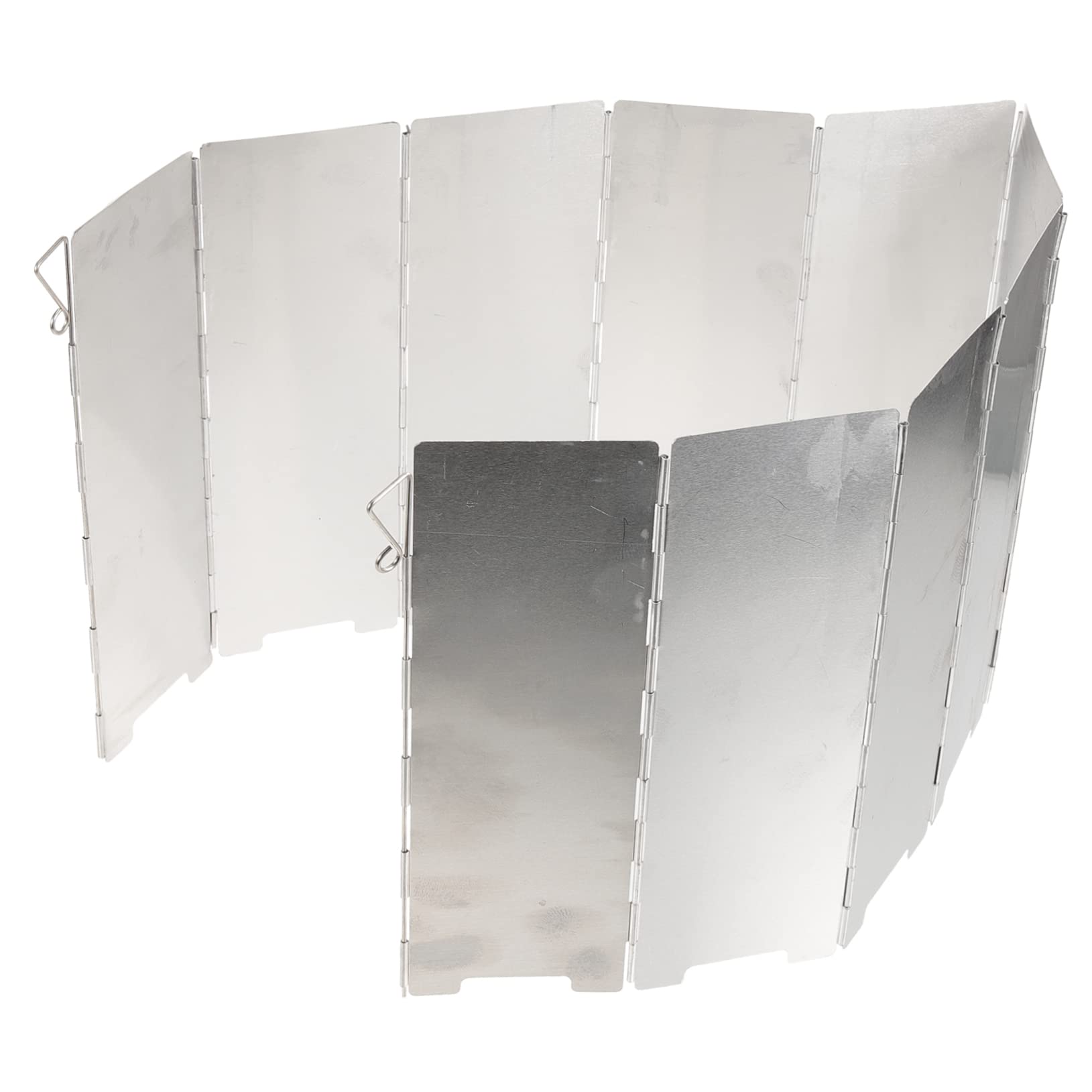 Abaodam 10Sheets Windproof Cooking Tool Lightweight Wind Screen for Camping BBQ Hiking Durable Outdoor Cooking Accessory Reduces Consumption Enhances Heat