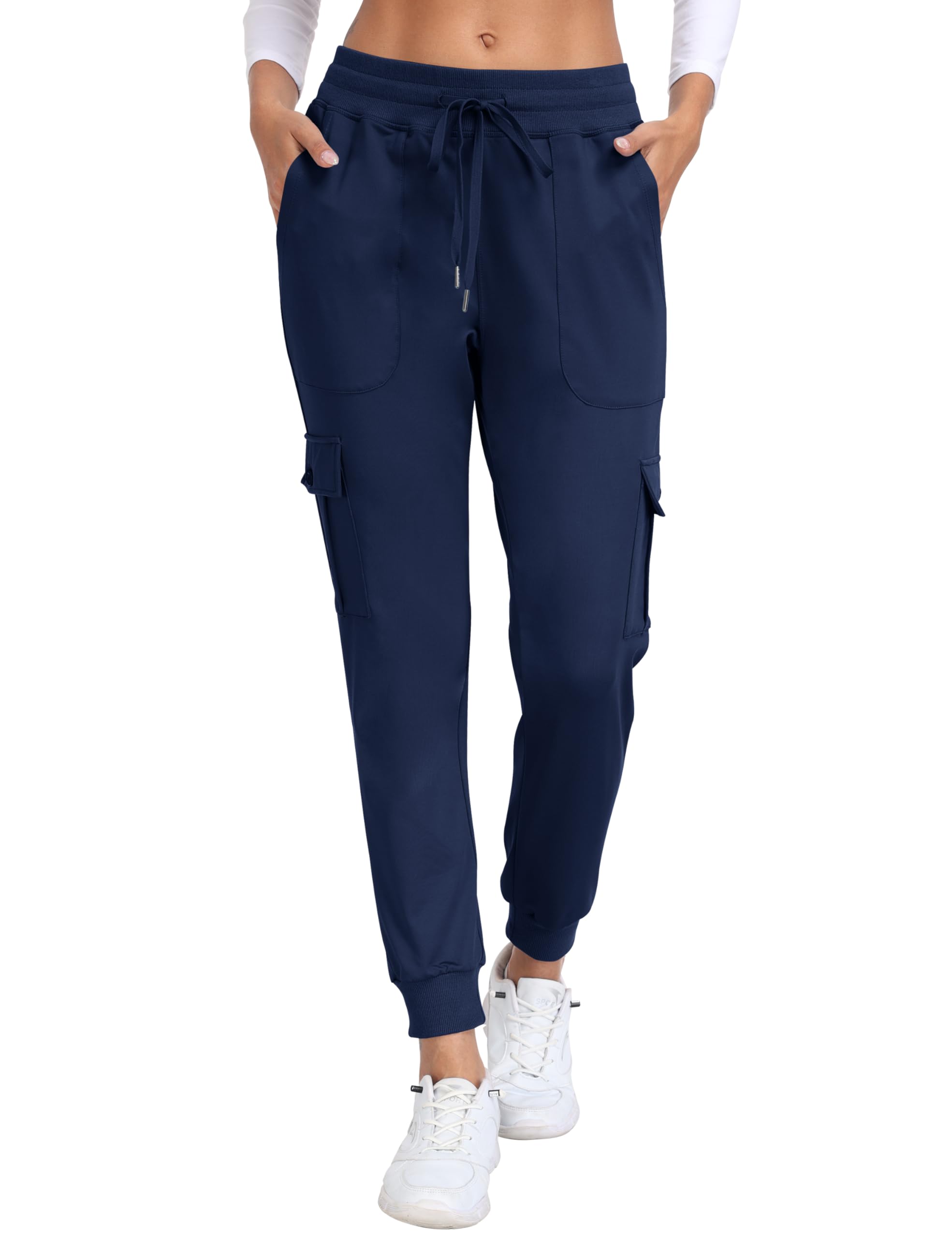 JINSHI Pantaloni Cargo Donna Pantaloni Tuta Fodera in Micropile Caldi Sportivi Felpa Jogger Invernali con Grandi Tasche