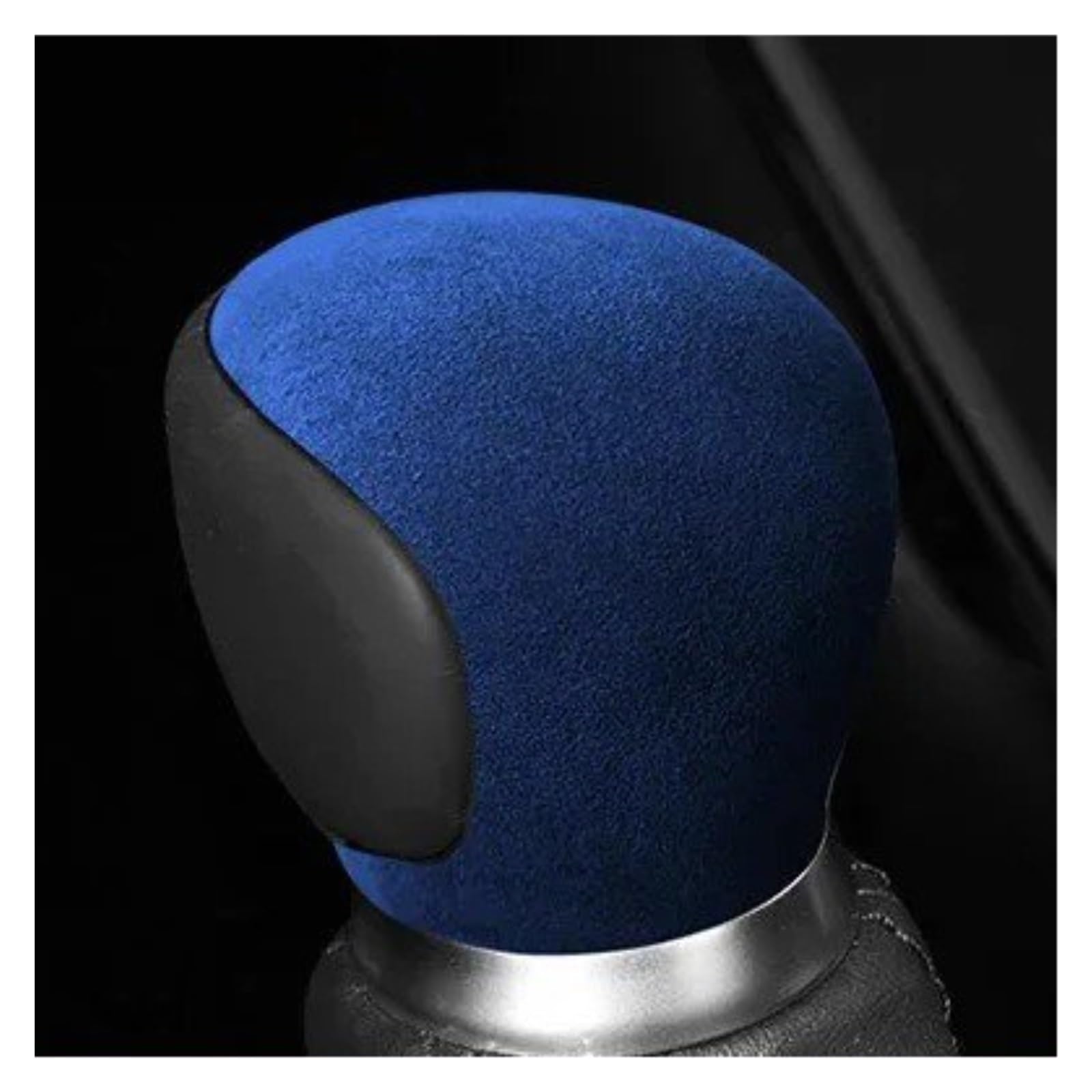 DWTNMEX Gear Shift Knob for Toyota for CHR Suede Automatic Car Shifter Boot Gear Shift Knob Head Lever Cover Accessories(Blue)