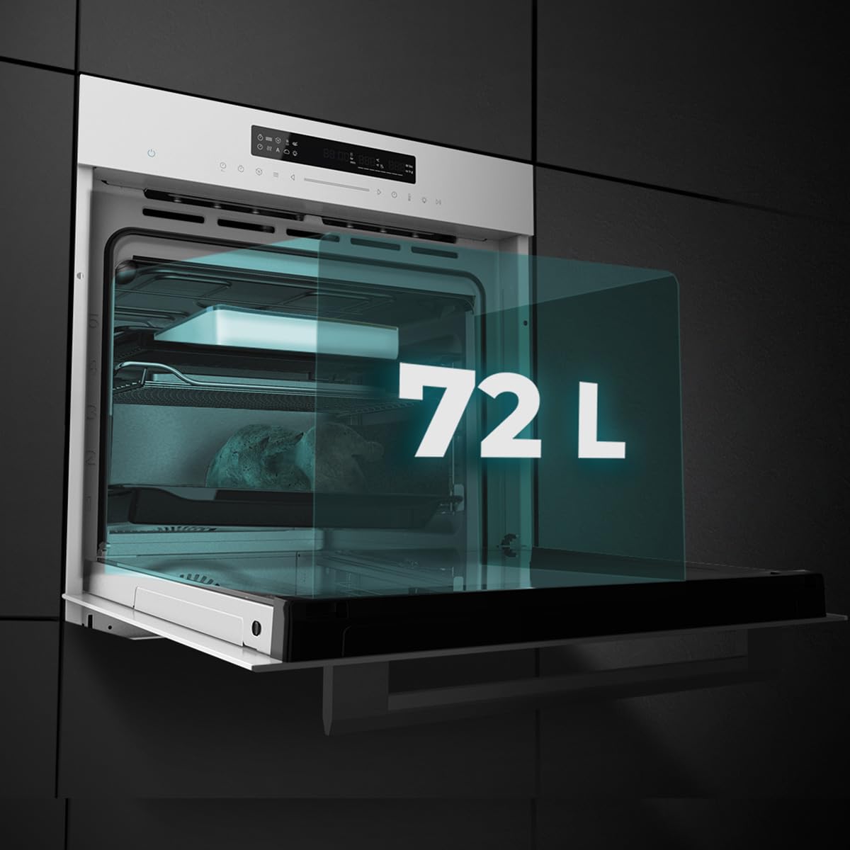 Cecotec Backofen 60 cm Bolero Hexa SM406000 Glass White A+. 2900 W 72 L – Bild 5