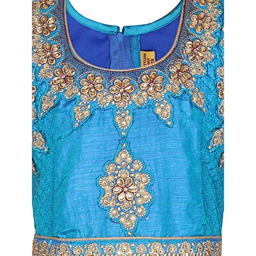 Ashwini Girls Indian Ethnic Salwar Suit with Neck Embroidery Work | Readymade Indian Kids Ethnic Salwar Suit4