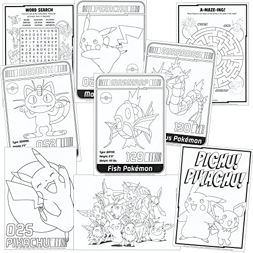 Image of Bendon Pokemon Stickers Activity Set with Pokemon Coloring Book with Stickers, Reward Sticker Set, Craft Door Hanger