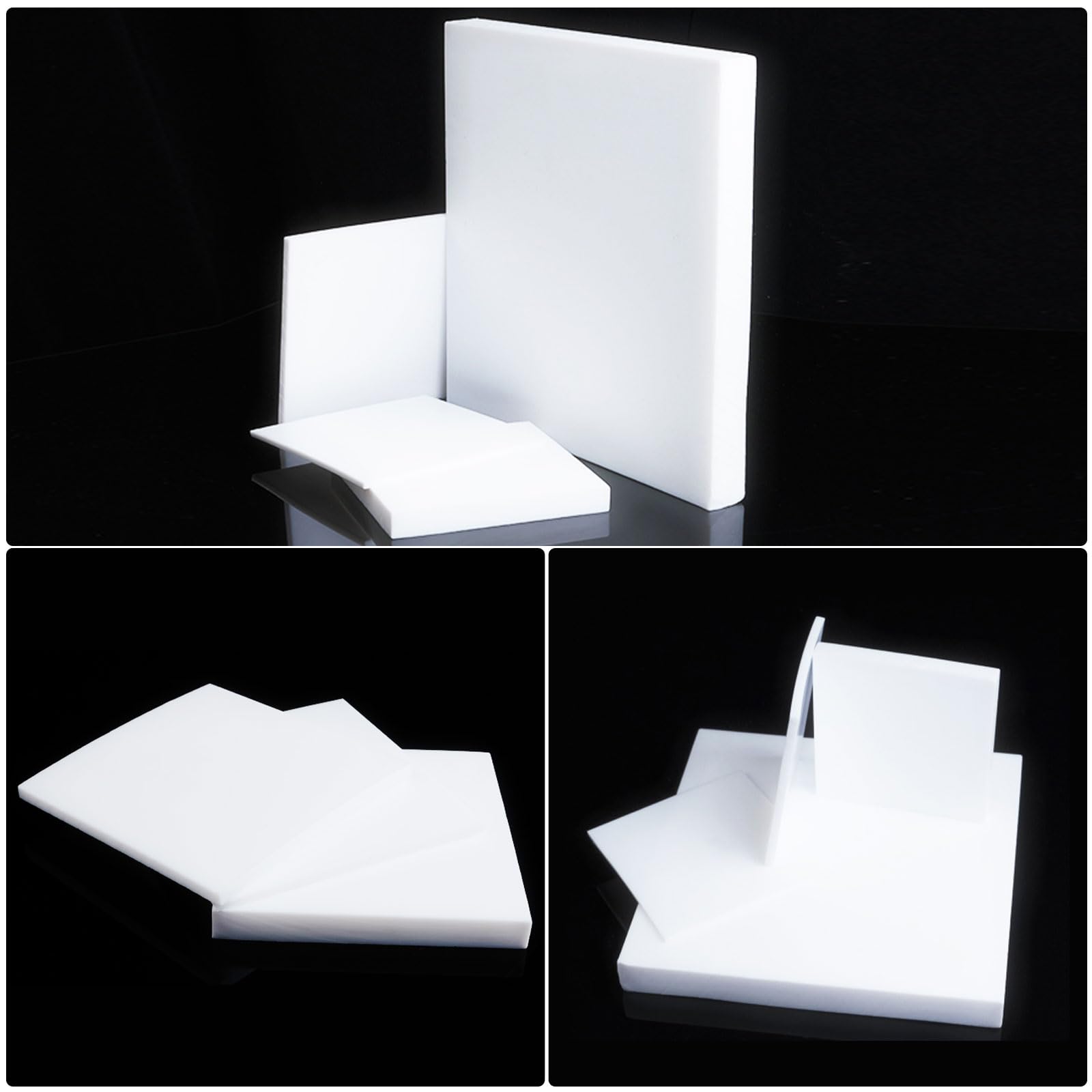 Lastra PTFE Teflon 1–10 mm – Foglio plastico in fluoropolimero modellabile, Resistente al Calore e Agenti chimici, per lavorazioni CNC e Isolamento,600×600×5mm