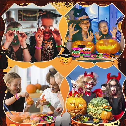 Junebrushs 125-4740 42Pcs Halloween Party Favors Silicone Bracelets Rubber Wristbands For Halloween Party Decorations Accessories Trick Or Treat Goodie Bag Stuffers Fillers Supplies thumb #6