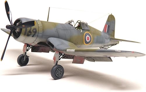 Fighter 3D Puzzles - Kits de modelos de plástico, escala 1/48 modelo de combate Corsair MK 2, juguetes para adultos y regalo, 8.5 x 10.2 pulgadas