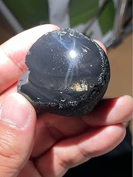 研磨品　十勝石玲瓏　ピンクシラーレインボーオブシディアン　サイズ大きめ　石質最高 原石】十勝石玲瓏 北海道産レインボーオブシディアン 十勝石