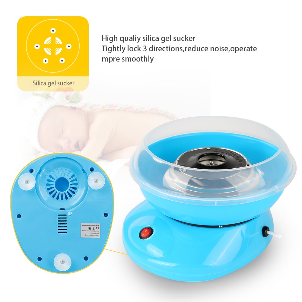 Máquina eléctrica para hacer azúcar de algodón, azul - Electrodoméstico de cocina para niños