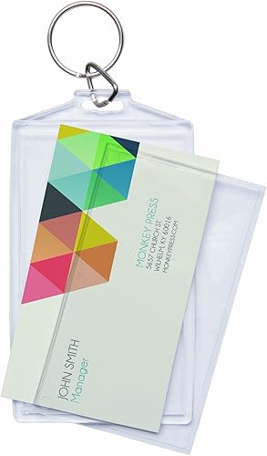 Vista 2 de Snapins Llavero acrílico del tamaño de la tarjeta de visita a presión de la foto, Transparente, Moderno