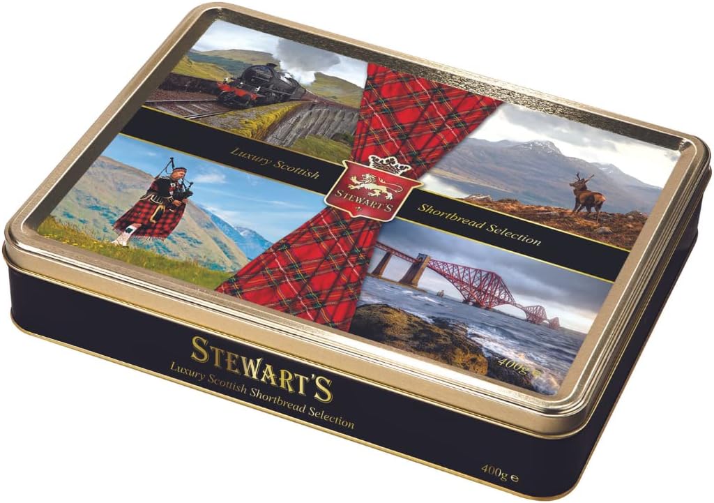 Stewarts Luxury Shortbread Tartan Collection - Scottish Collection 400g