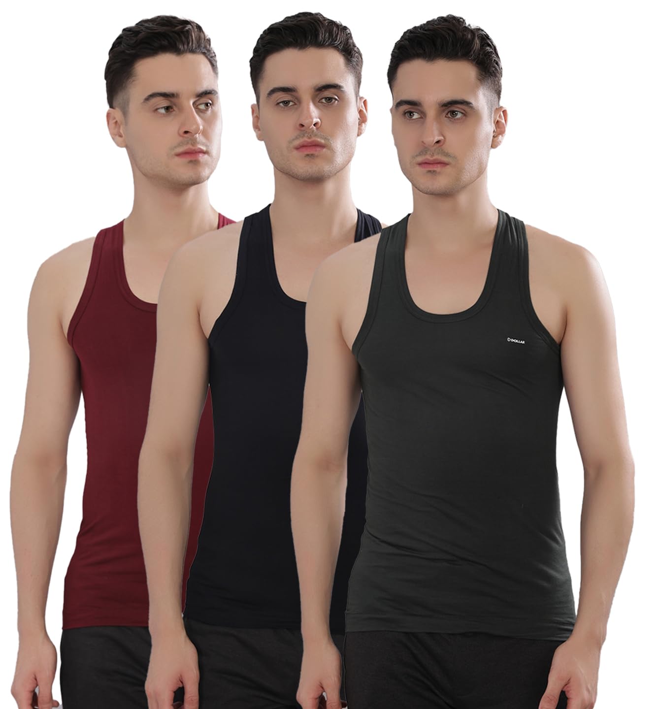 dollar bigboss Men's Solid Regular Fit Vest-picture-53