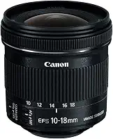 Canon Lente EF-S 10-18mm f/4.5-5.6 IS STM, Preta
