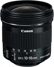 Canon Lente EF-S 10-18mm f/4.5-5.6 IS STM, Preta