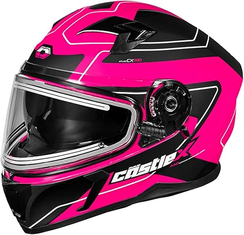 Miniatura 6 de Castle X CX390 - Casco de nieve eléctrico de cara completa (negro mate, mediano)