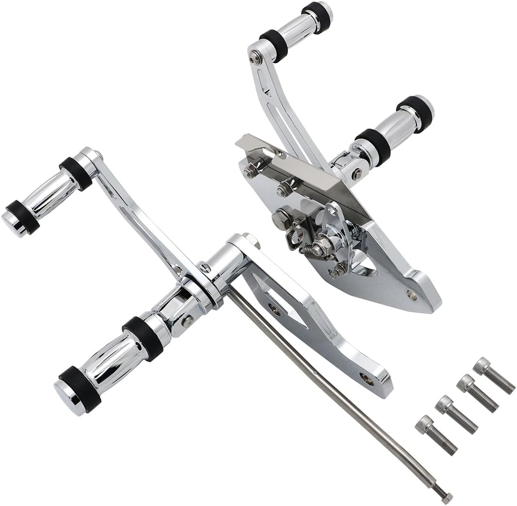 Motorcycle Forward Controls Footpegs Levers Linkages Compatible with Kawasaki Vulcan 900 VN900 Classic 2006-2023