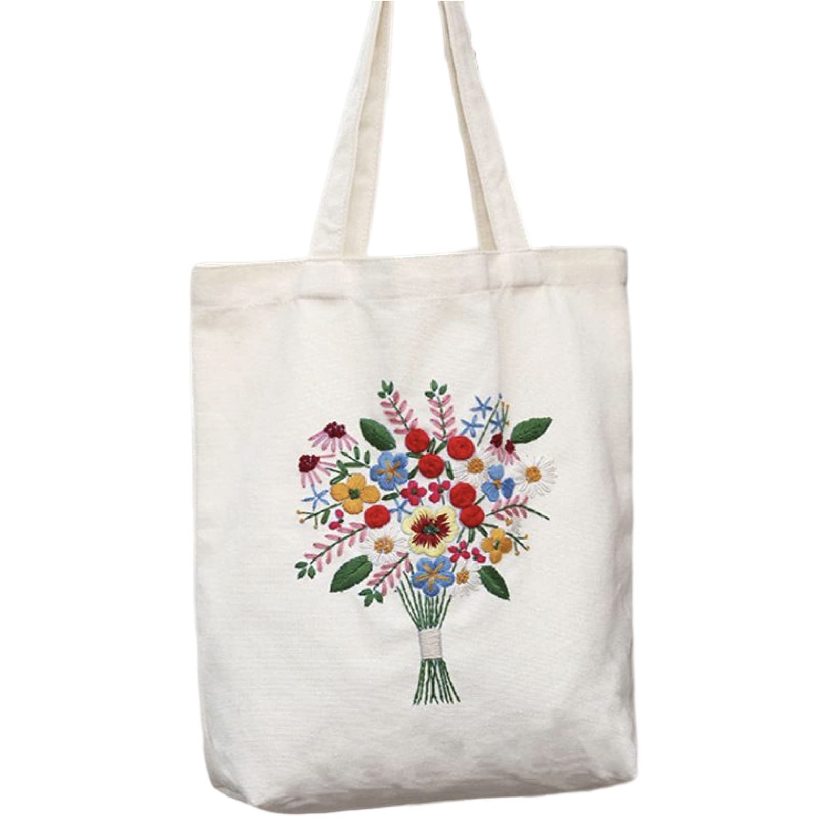 手作り刺繍バック Amazon | (ADOSSY) 刺繍バッグキット 刺繍キット セット シンプル