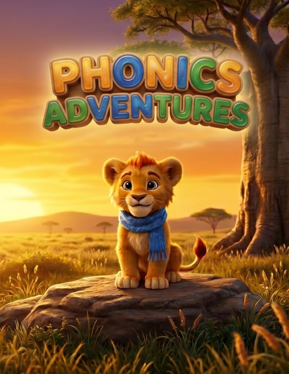 DANTEM Explorers Volume 1: PHONICS ADVENTURES (Leo the Lion): Phonics Activity Book for Kids Ages 4-6: Word Tracing, Coloring and Puzzles