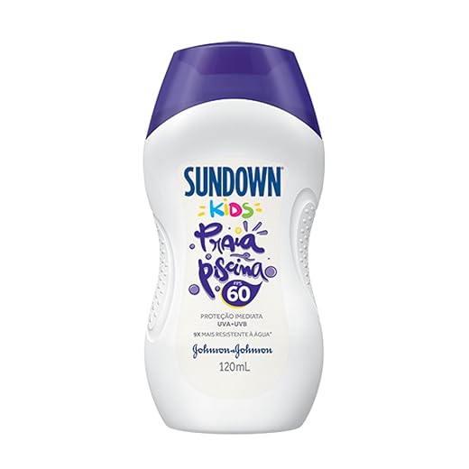 Protetor Solar Infantil Corpo e Rosto SUNDOWN® Praia e Piscina Kids FPS 60, 120mL