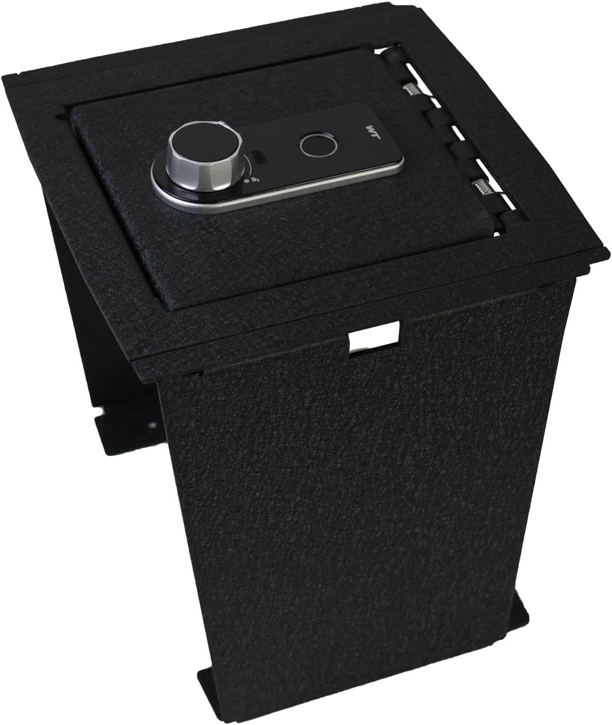 Center Console Gun Safe Vault - TuoJue Console Safe Lock Box Compatible with 2021-2026 Ford Bronco With Full Floor Console Model, with Superior Fingerprint Lock, Center Console Organizer