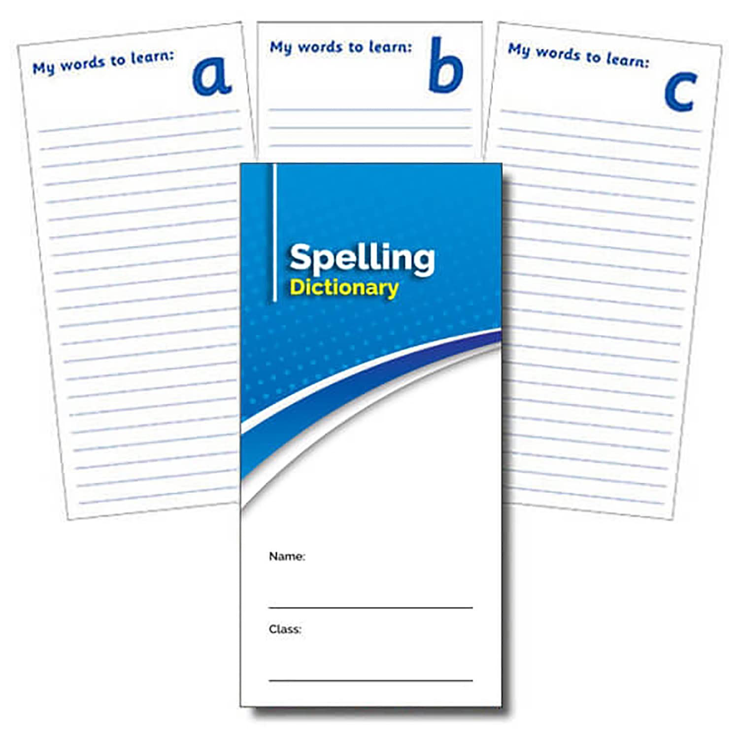 2 Spelling Dictionary English Literacy Record Book Childrens Pupils School Diary Log Teachers A5 Primary Teaching Services