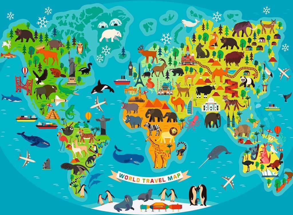 Ravensburger Animal World Map 150 Piece Jigsaw Puzzle for Kids Age 7 Years Up - Image 2
