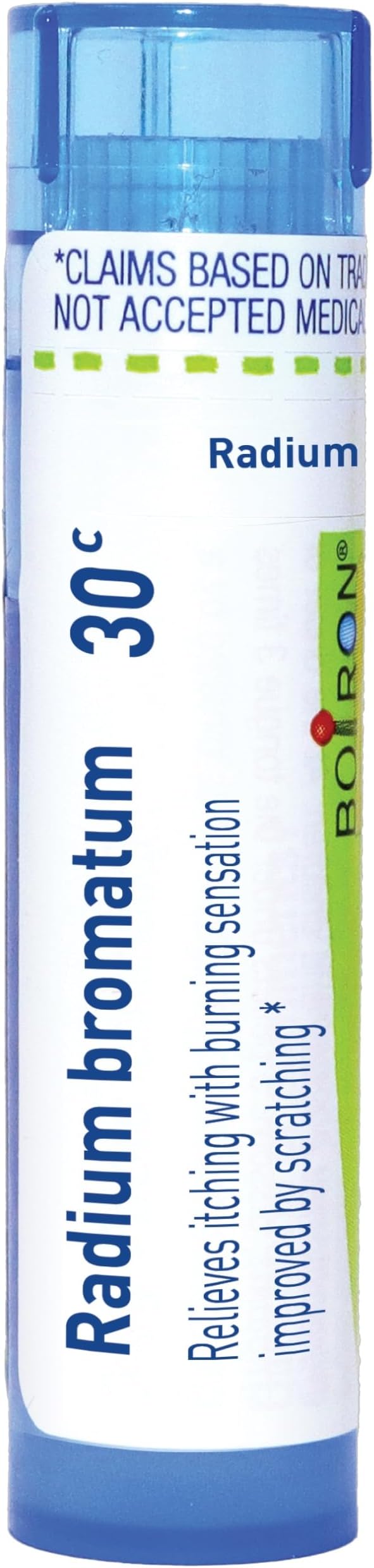 Boiron Radium Bromatum 30C for Itching with Burning Sensation Improved by Scratching - 80 Pellets