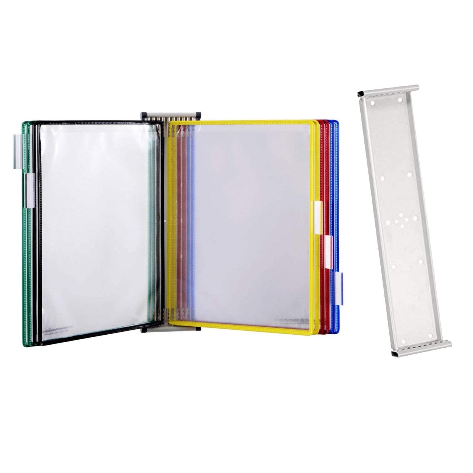 de referencia de pared de 10 paneles de doble cara - Estantes de exhibición de catálogo de lujo con capacidad for 20 hojas