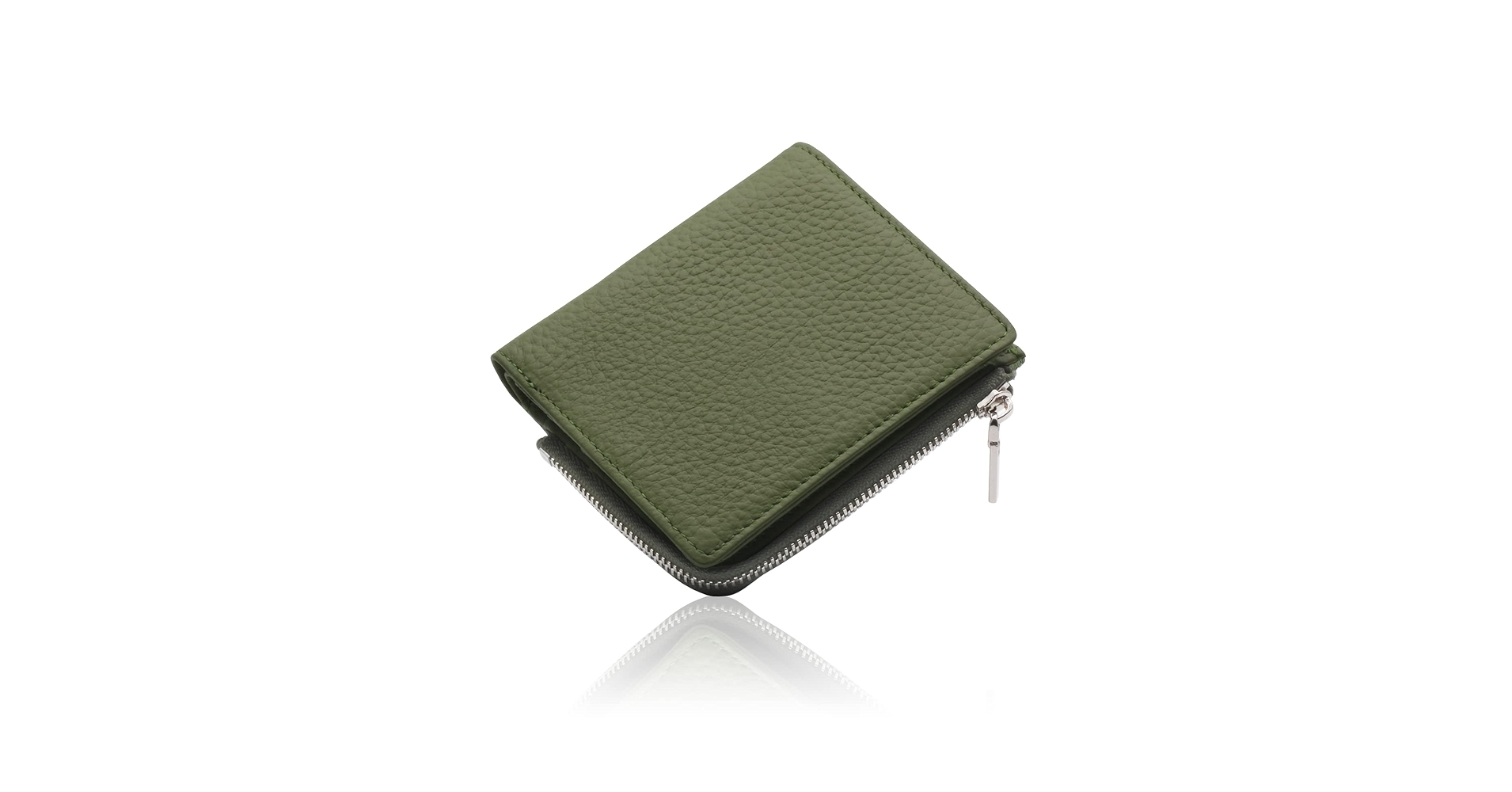 Amazon.co.jp: 二つ折り財布 レディース 薄型 本革 (グリーン