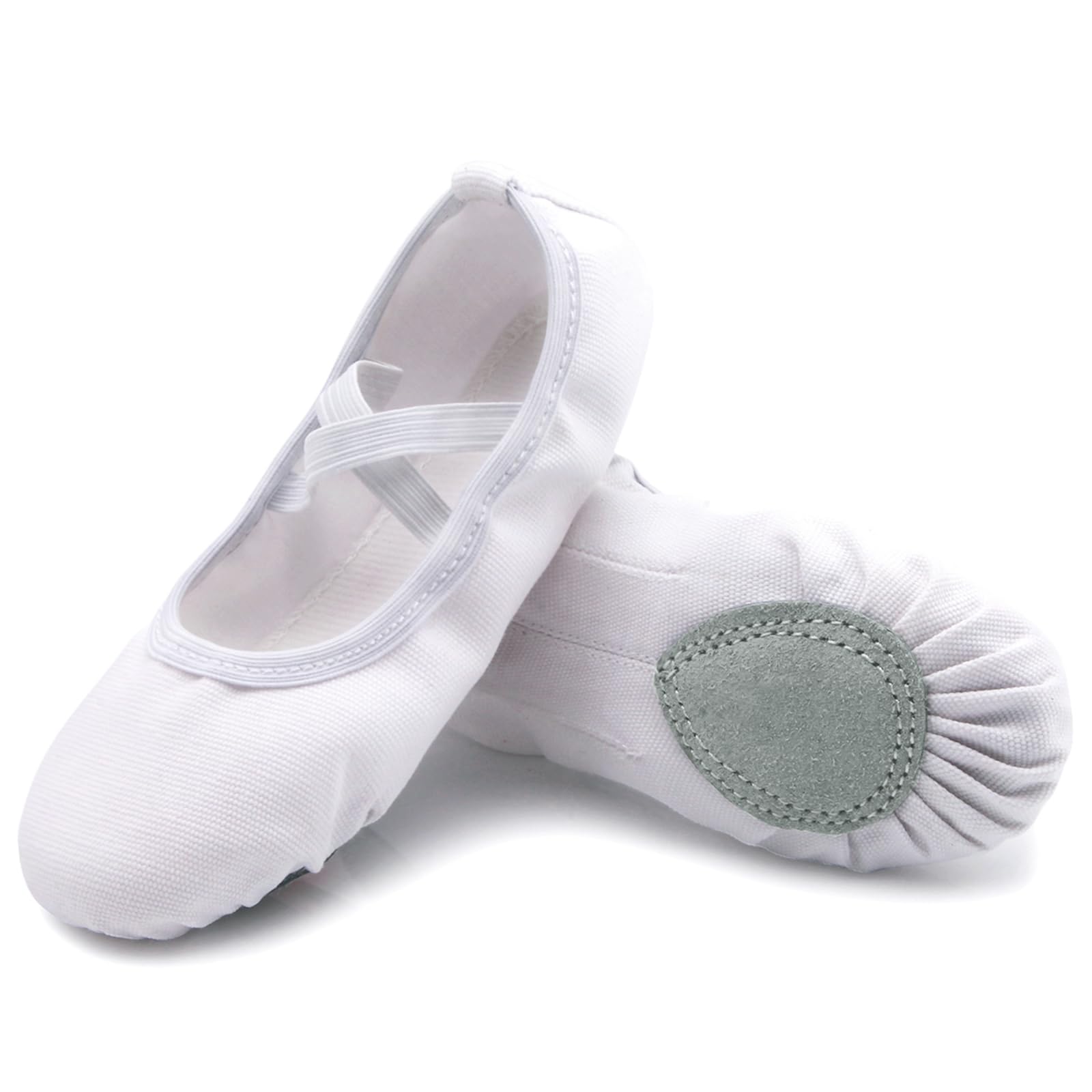 Acfoda Children's Adult Ballet Shoes Ballet Slippers with Split Leather Sole Size 22-44