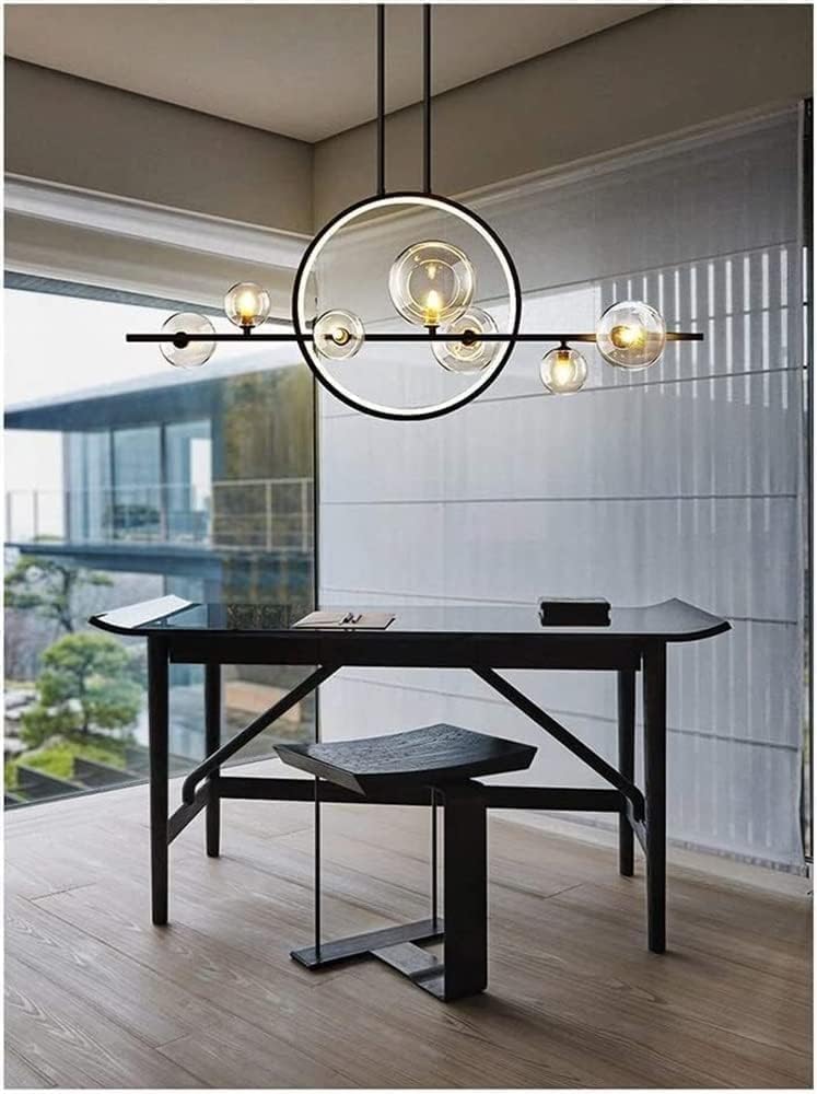 Lustre postmoderne salon et longue bande suspension chambre 6000k