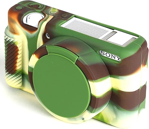 Miniatura 7 de Surpassed Profesional seguro silicona cámara caso cubierta cubierta cuerpo piel para Sony ZV-1 ZV1 ZV 1 Digital Vlogger cámara (blanco)