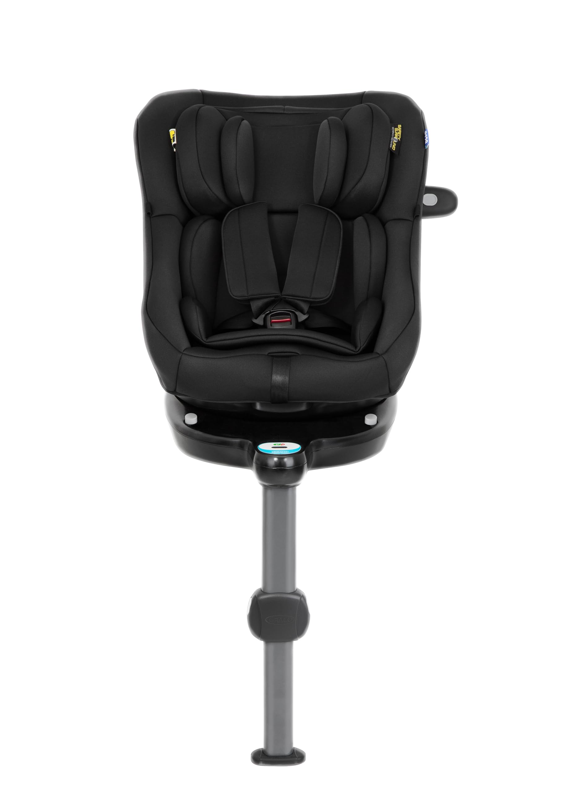 Graco Turn2Me™ DLX i-Size R129 drehbarer Kindersitz, 40-105 cm, Midnight | Um 360° drehbarer Reboarder mit ISOFIX, 5-Punkt-Gurt, Rückprallbügel und Drehsperre, ab Geburt bis ca. 4 Jahre