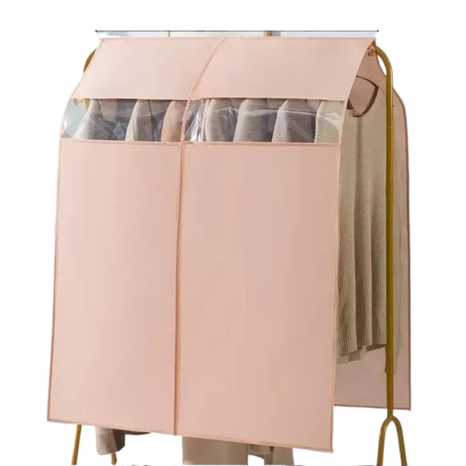 Clothes Rail Cover Clothing Dust Cover Three Dimensional Transparent Bag For Home Use Hanging Storage Fully Enclosed(Color 4-90x120cm)