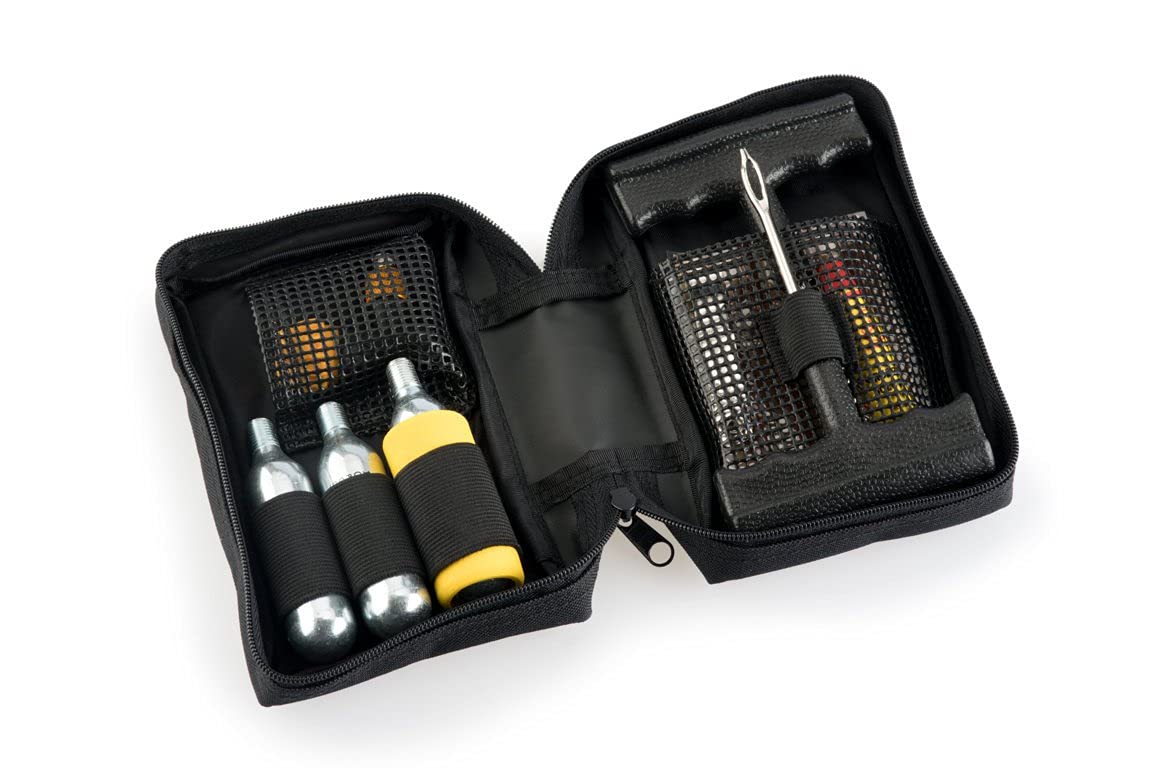 5982n - kit completo riparazione pneumatici tubeless con strisce compatibile con universal universal