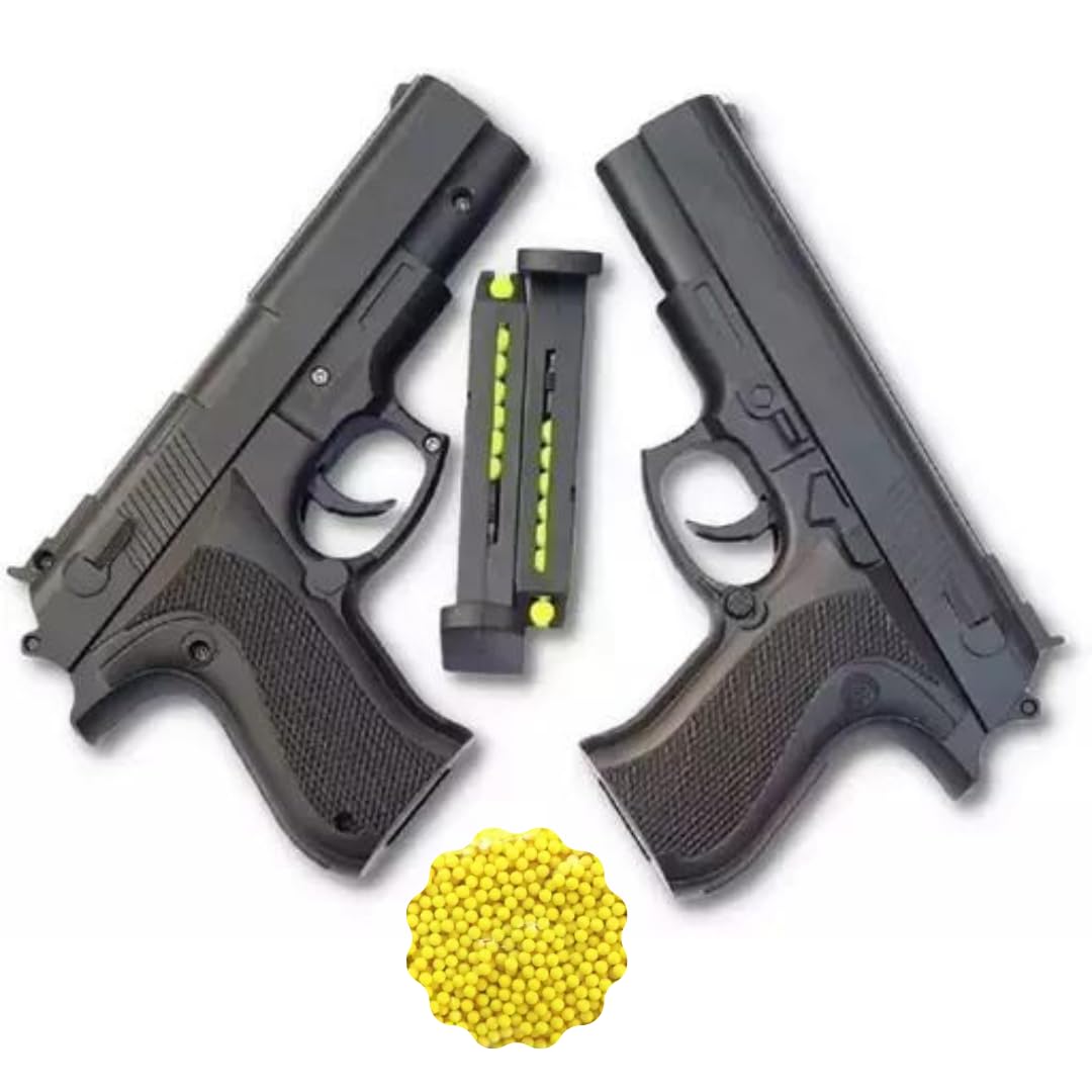IK - Toy Mouser Gun | (Pack of 2) Hand Gun for Kids | Mouser Air Pistol | Mouser Revolver Gun with BB Bullets | Mouser Toy Gun with Magazine Inbuilt in Gun | Mouser Pistol Toy | Kids Pistol Gun Toy (B0D3LRMKN3) Amazon Price History, Amazon Price Tracker